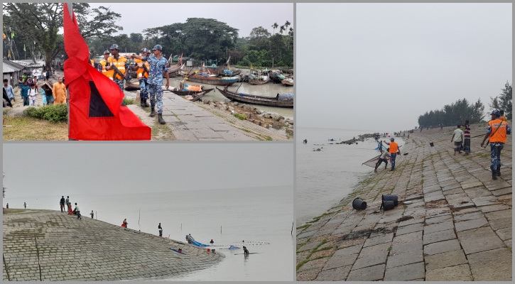 জলোচ্ছ্বাসের শঙ্কা নিয়েও মেঘনায় বাগদা শিকার, সরিয়ে দিল কোস্টগার্ড